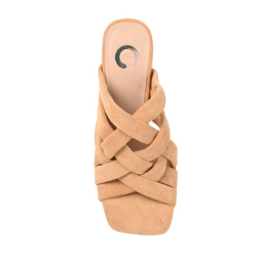 DORISA MULE HEELS IN FAUX SUEDE