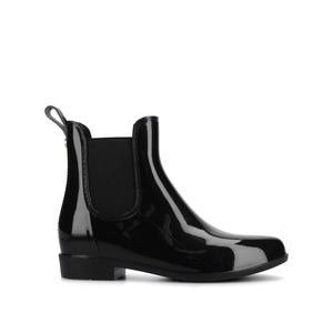 DRIZZLE ANKLE RAIN BOOTS - Black