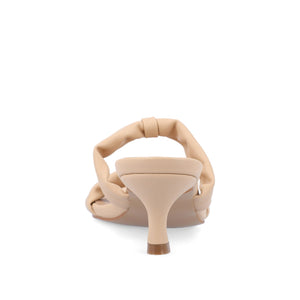 DYLLAN KITTEN HEELS IN VEGAN LEATHER - Nude