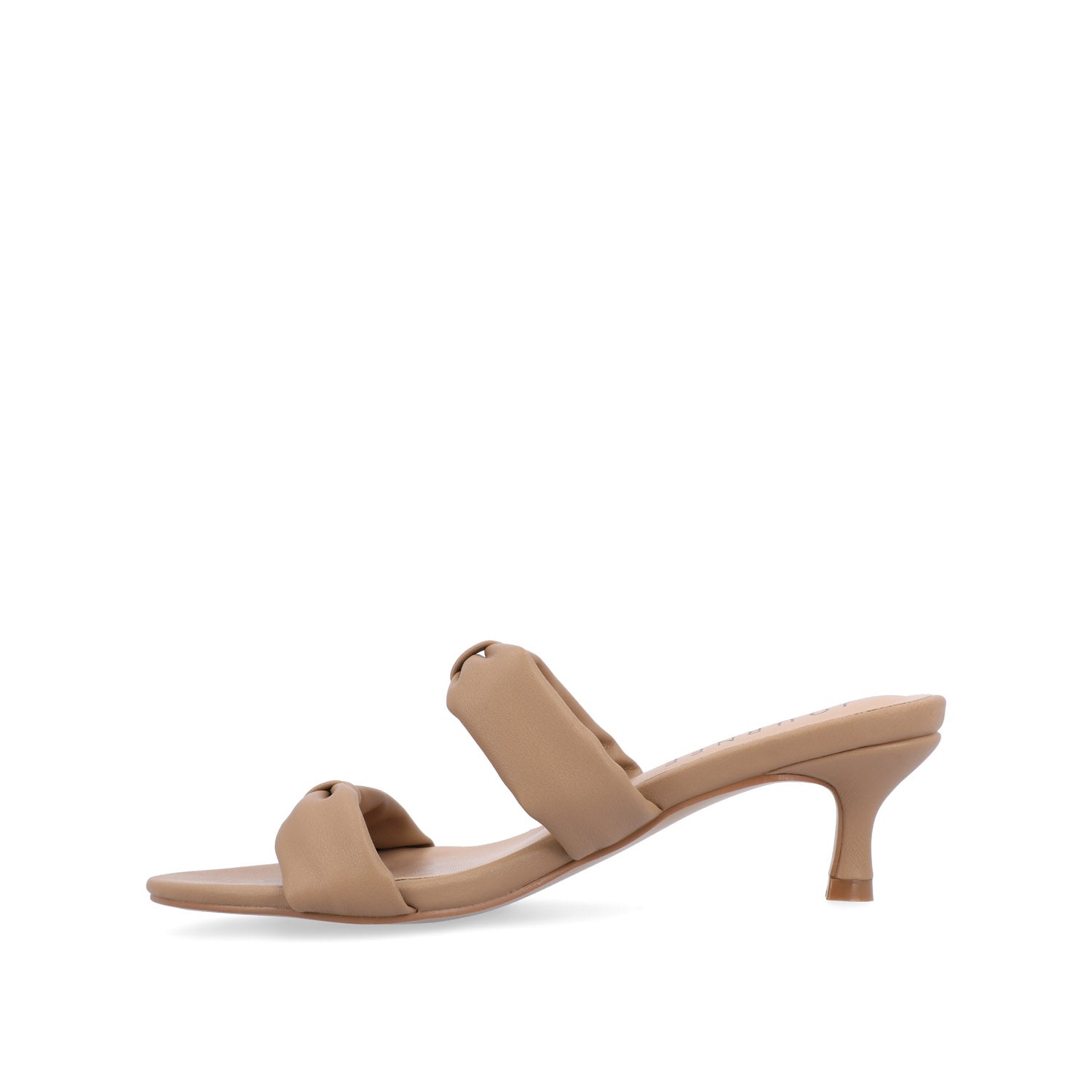 DYLLAN KITTEN HEELS IN VEGAN LEATHER - Taupe