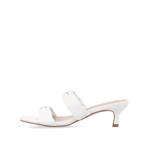 DYLLAN KITTEN HEELS IN VEGAN LEATHER - White