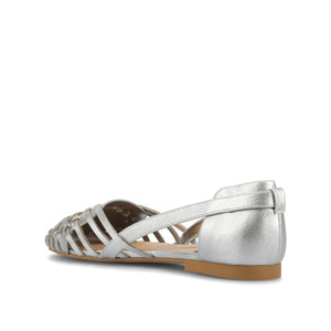 EKKO WOVEN FLATS IN STATEMENT IN WIDE - Silver