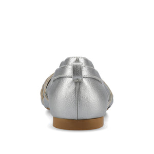 EKKO WOVEN FLATS IN STATEMENT IN WIDE - Silver