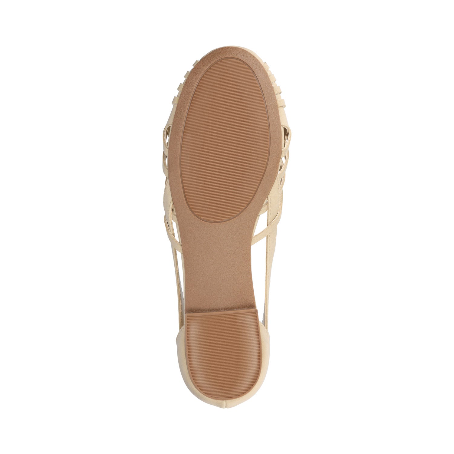 EKKO WOVEN FLATS IN VEGAN LEATHER - Sand Nubuck