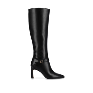 ELARA KNEE HIGH DRESS BOOTS-Black