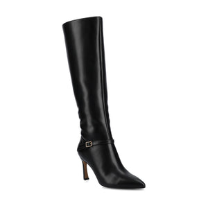 ELARA KNEE HIGH DRESS BOOTS-Black