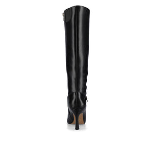 ELARA KNEE HIGH DRESS BOOTS-Black