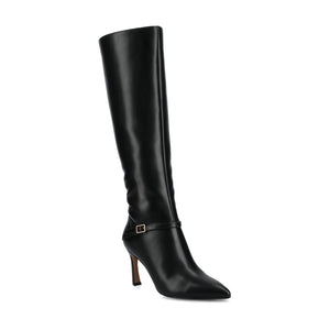 ELARA KNEE HIGH DRESS BOOT IN WIDE-Black