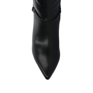 ELARA KNEE HIGH DRESS BOOT IN WIDE-Black