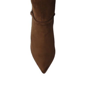 ELARA KNEE HIGH DRESS BOOT IN WIDE-Tan