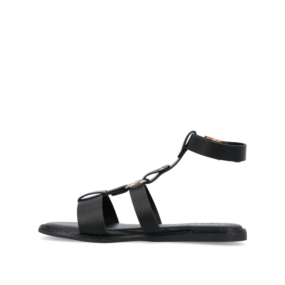 ELEANORA GLADIATOR SANDALS IN FAUX LEATHER