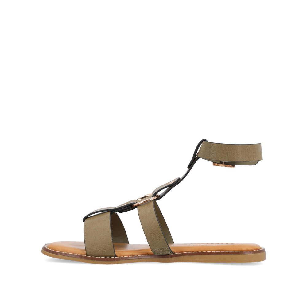 ELEANORA GLADIATOR SANDALS IN FAUX LEATHER