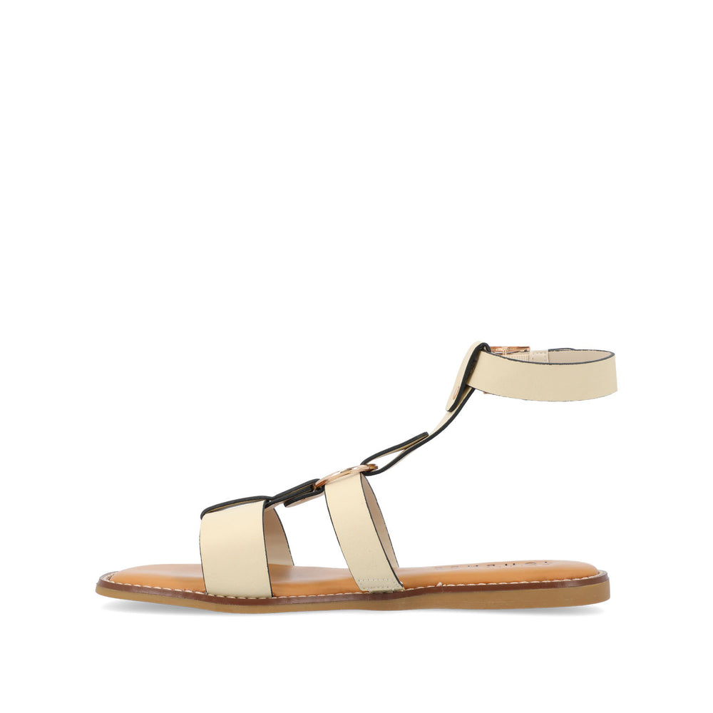 ELEANORA GLADIATOR SANDALS IN FAUX LEATHER