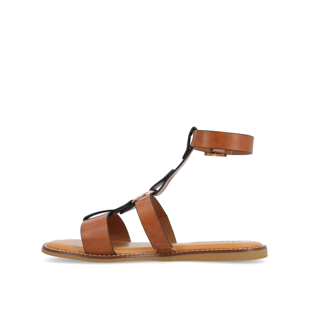 ELEANORA GLADIATOR SANDALS IN FAUX LEATHER