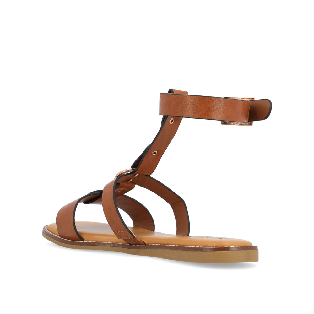 ELEANORA GLADIATOR SANDALS IN FAUX LEATHER