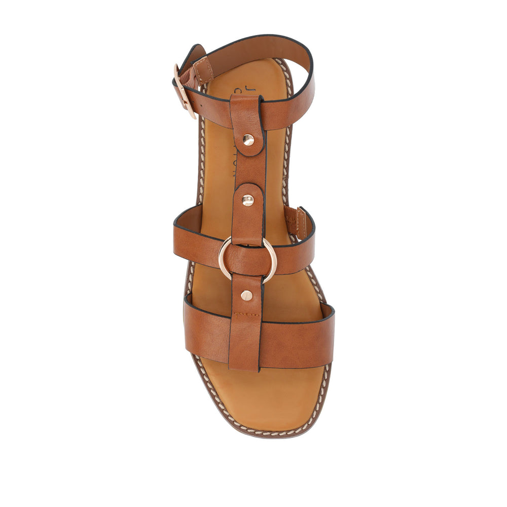 ELEANORA GLADIATOR SANDALS IN FAUX LEATHER