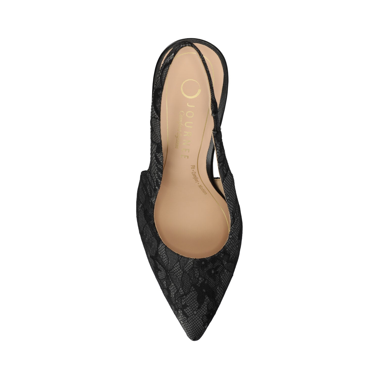 ELENNEY SLINGBACK STILETTO HEELS IN STATEMENT - Black Lace