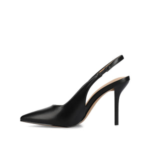 ELENNEY SLINGBACK STILETTO HEELS - Black PU