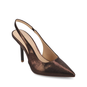 ELENNEY SLINGBACK STILETTO HEELS IN STATEMENT IN WIDE - Chocolate