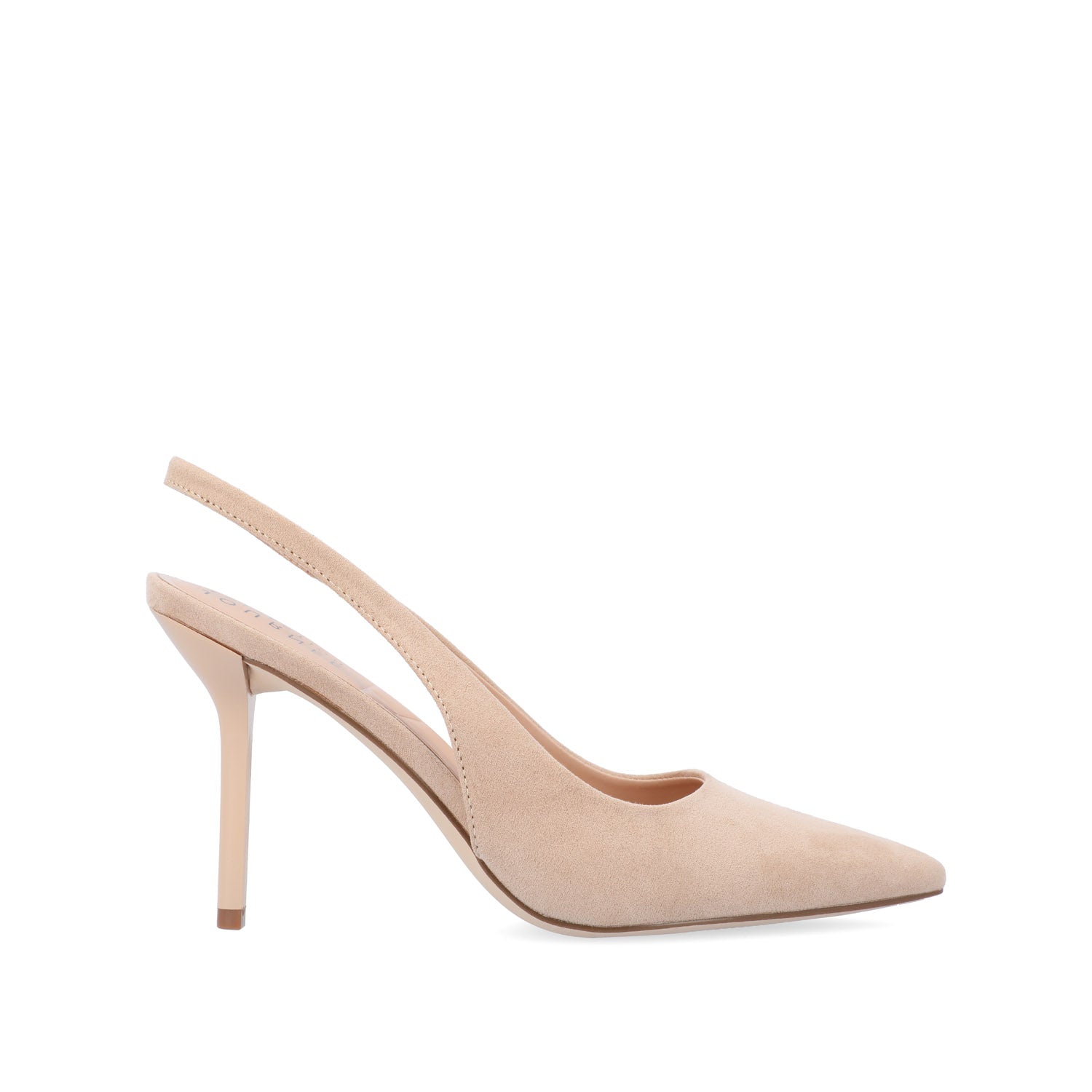 HEWN ヒューン pointed sling back heelヒール ELENNEY SLINGBACK STILETTO HEELS - Nude Suede