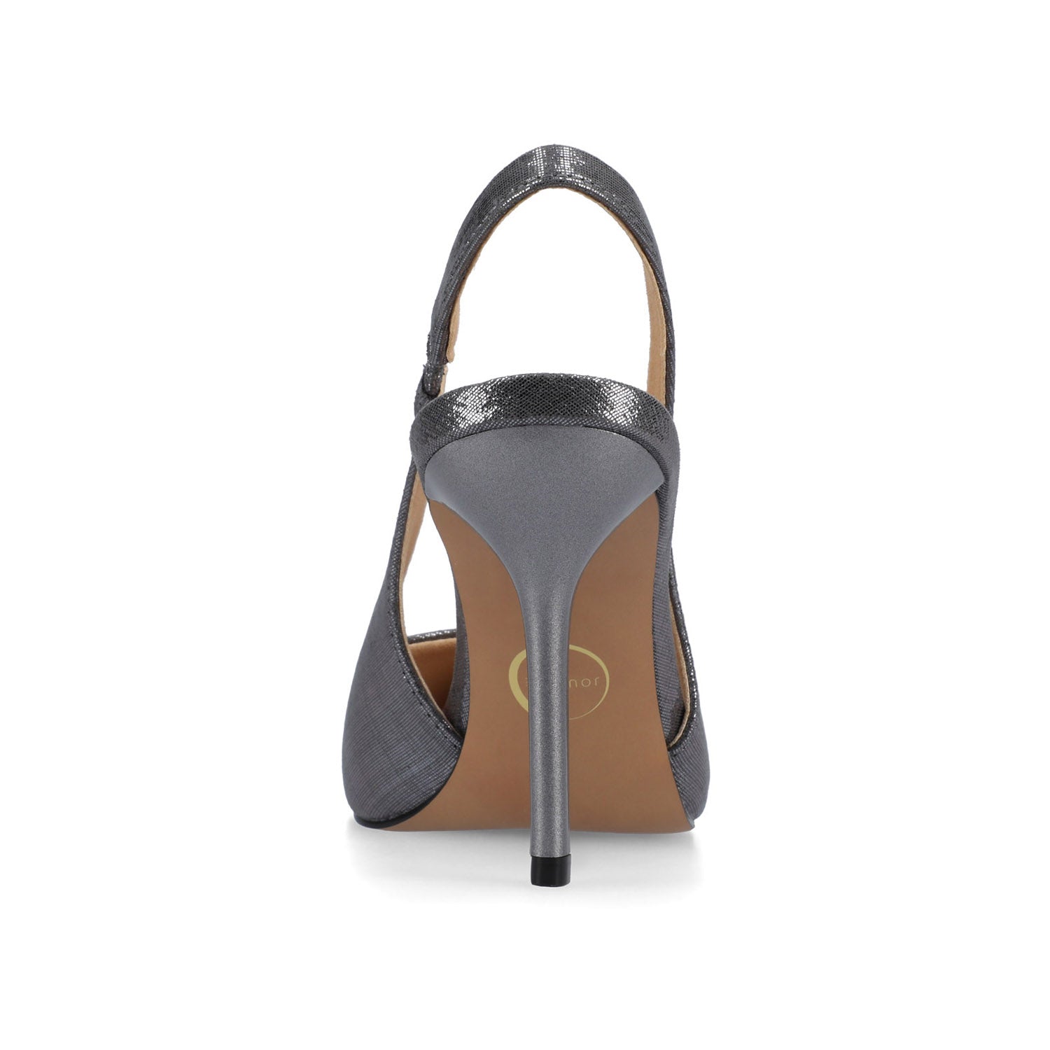 ELENNEY SLINGBACK STILETTO HEELS IN STATEMENT - Pewter
