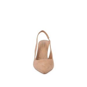 ELENNEY STILETTO HEELS IN WIDE - Tan Faux Suede