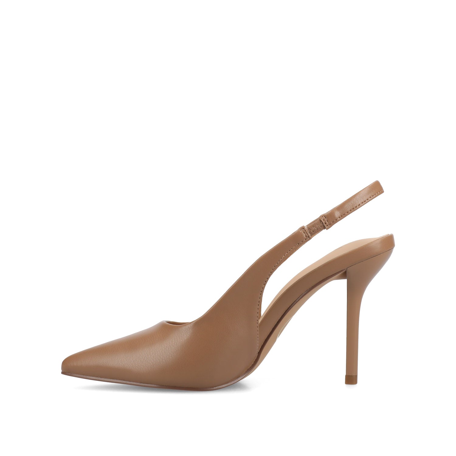 ELENNEY SLINGBACK STILETTO HEELS - Tan PU