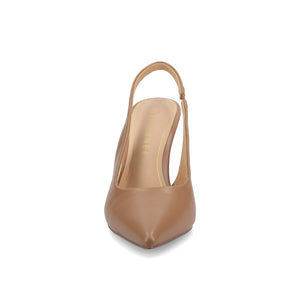ELENNEY SLINGBACK STILETTO HEELS - Tan PU