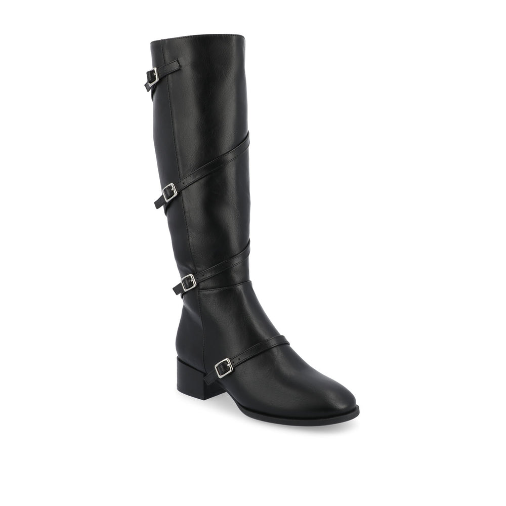 ELETTRA KNEE-HIGH BOOTS IN FAUX LEATHER