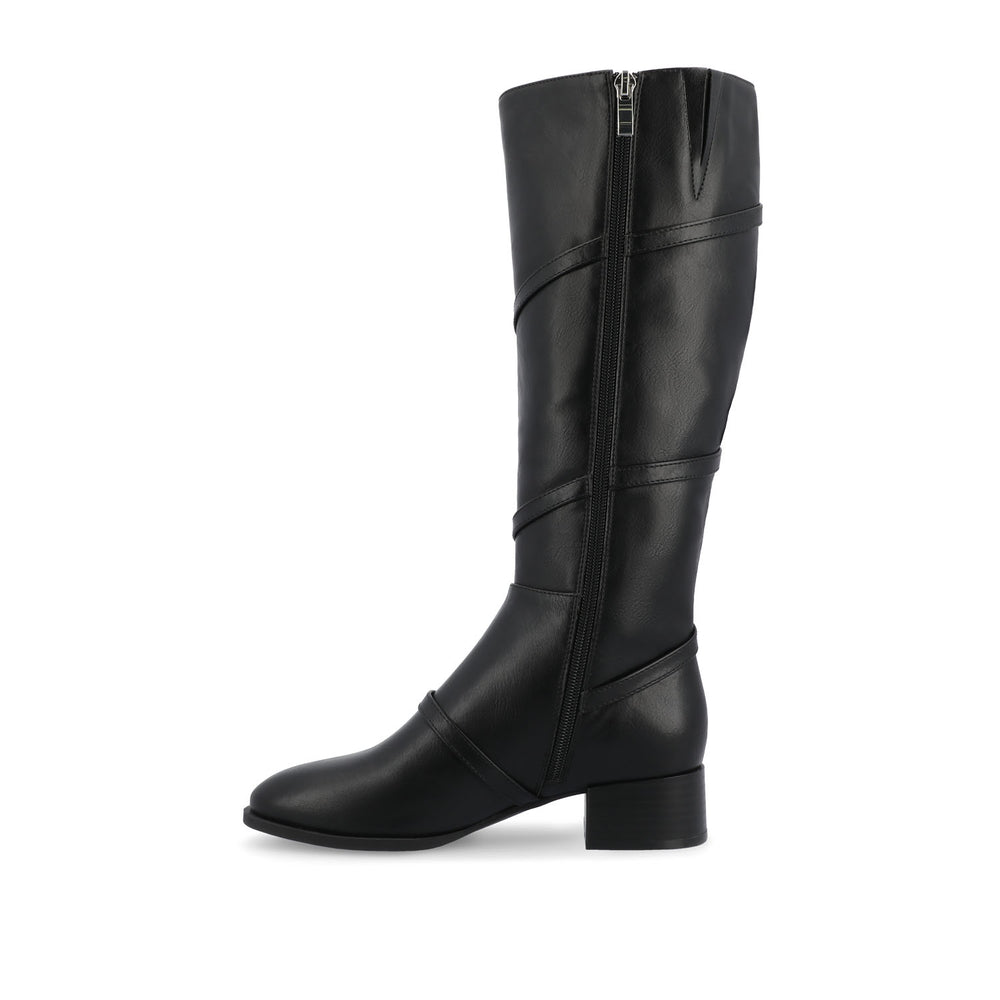 ELETTRA KNEE-HIGH BOOTS IN FAUX LEATHER