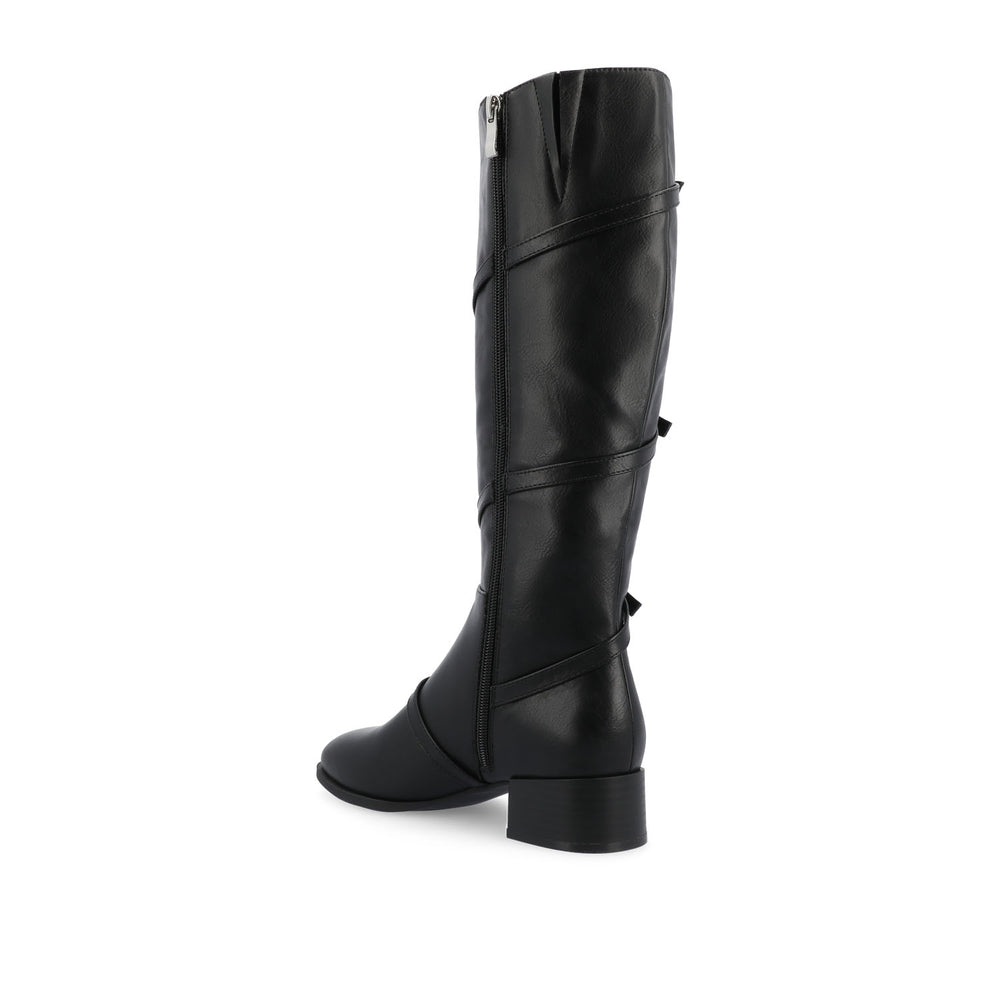 ELETTRA KNEE-HIGH BOOTS IN FAUX LEATHER