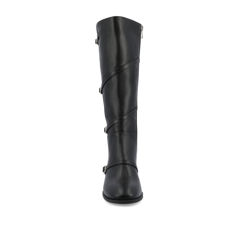 ELETTRA KNEE-HIGH BOOTS IN FAUX LEATHER