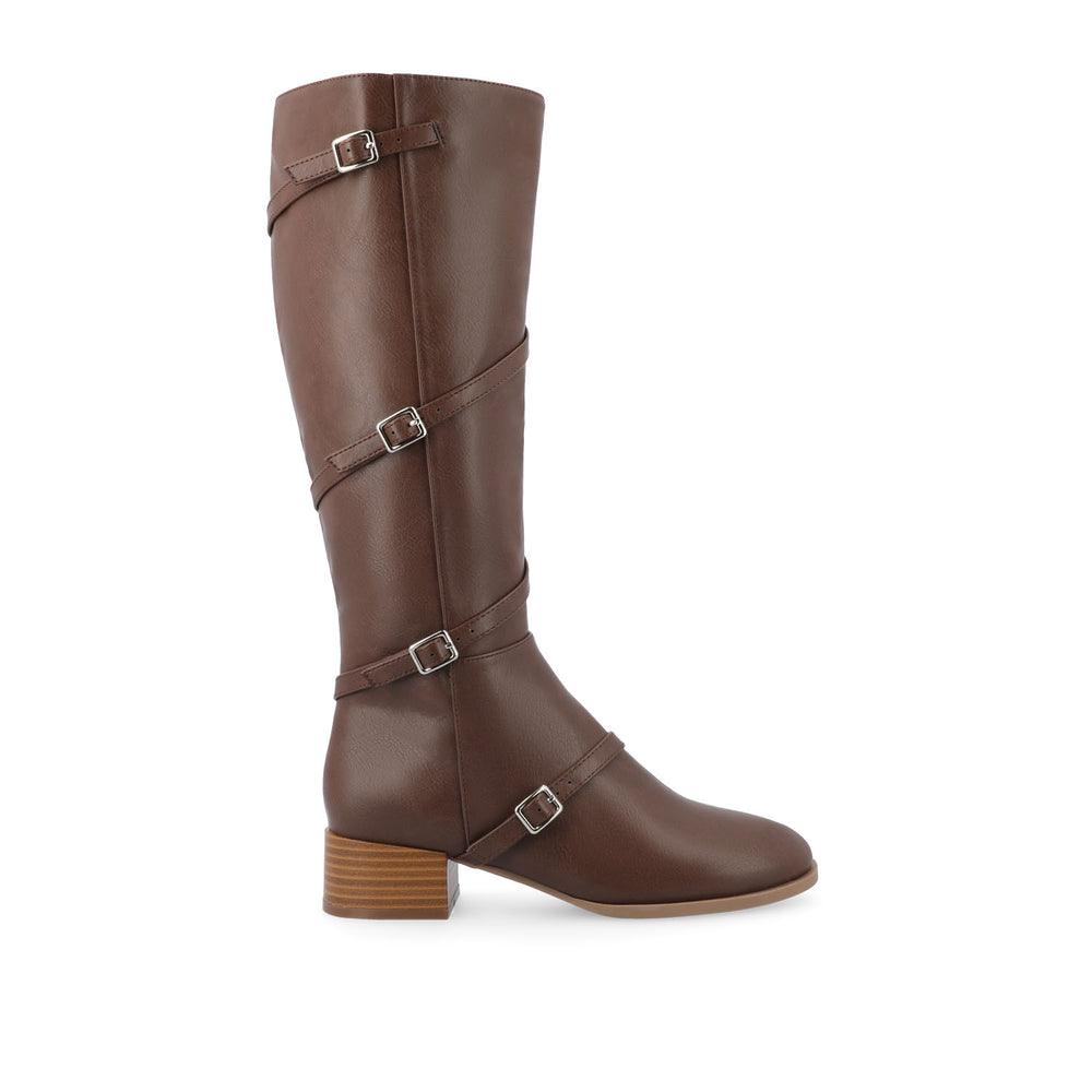 ELETTRA KNEE-HIGH BOOTS IN FAUX LEATHER