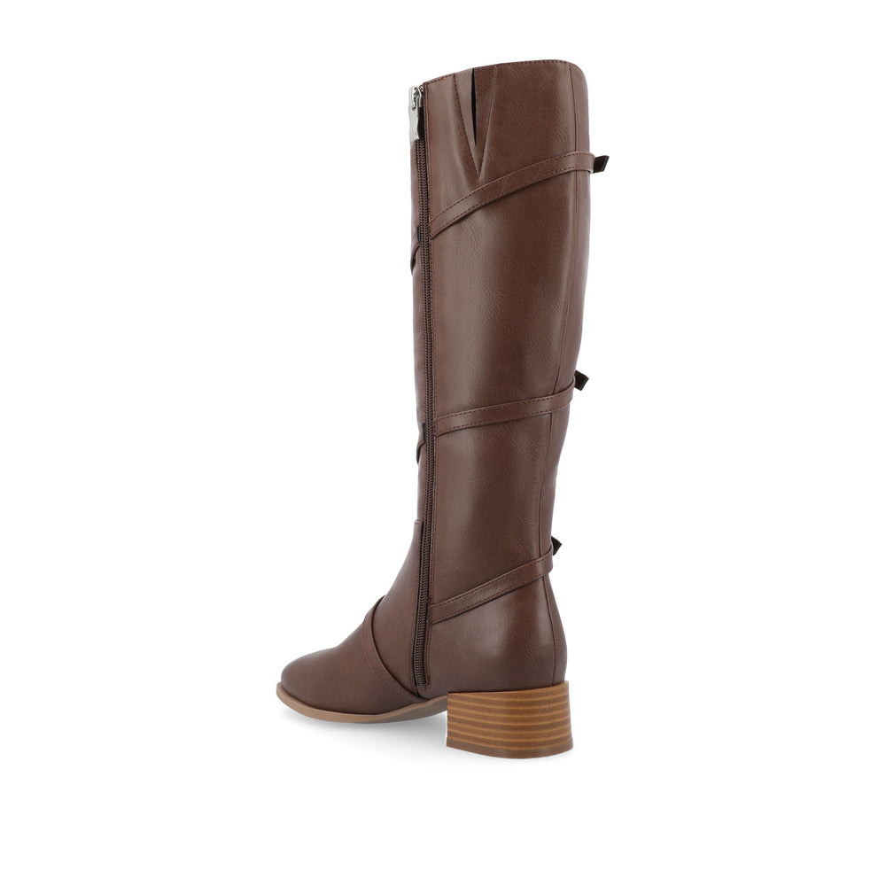 ELETTRA KNEE-HIGH BOOTS IN FAUX LEATHER