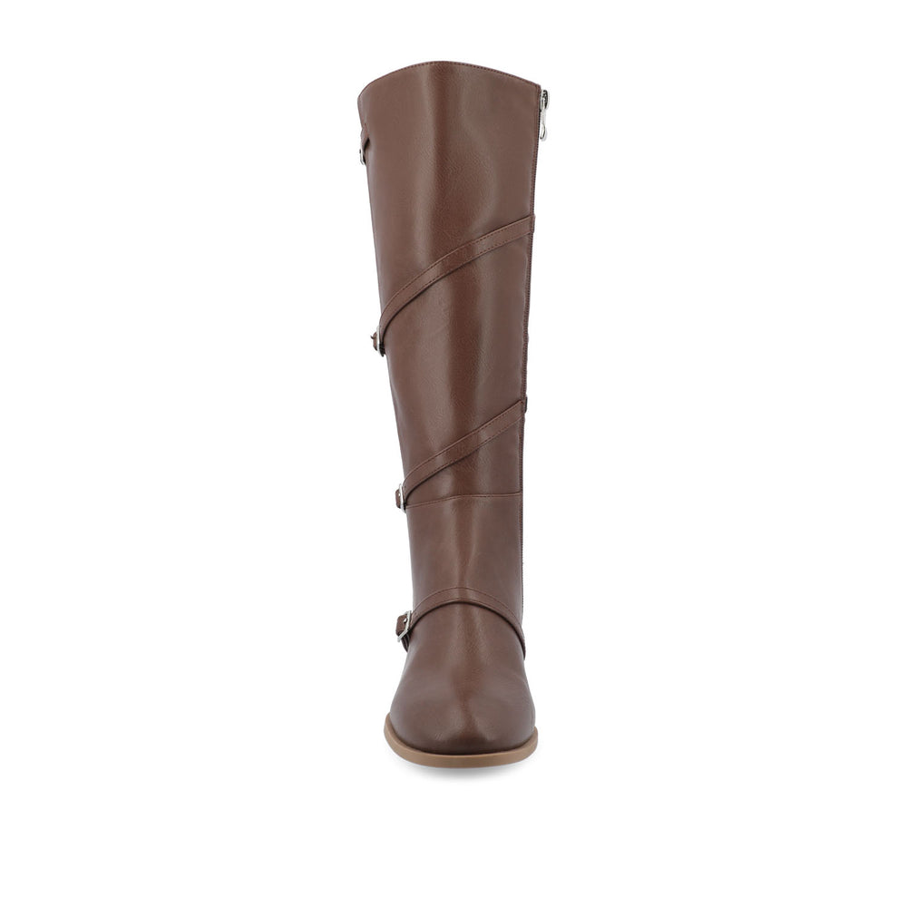 ELETTRA KNEE-HIGH BOOTS IN FAUX LEATHER