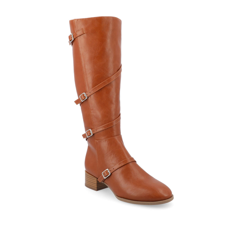 ELETTRA KNEE-HIGH BOOTS IN FAUX LEATHER