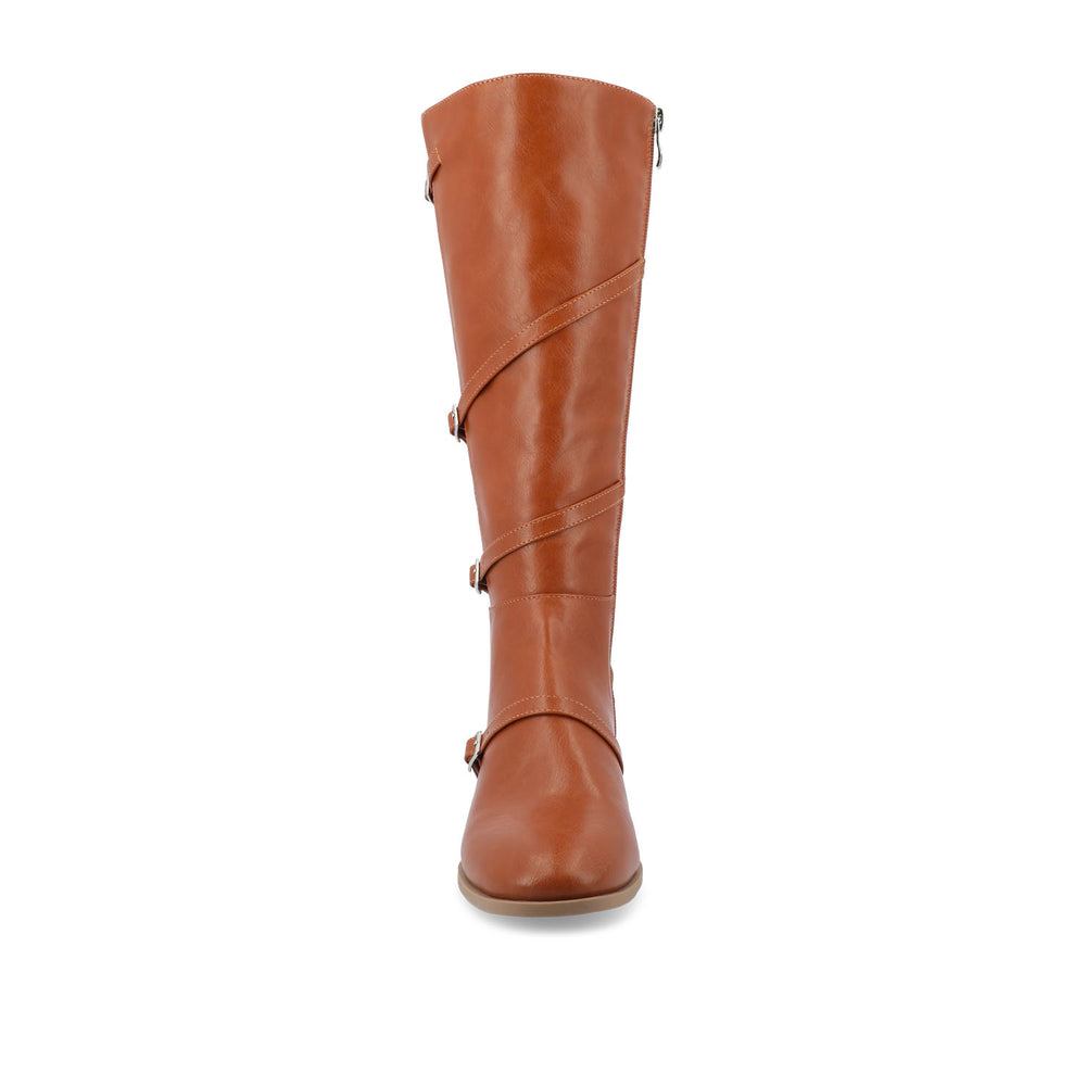 ELETTRA KNEE-HIGH BOOTS IN FAUX LEATHER