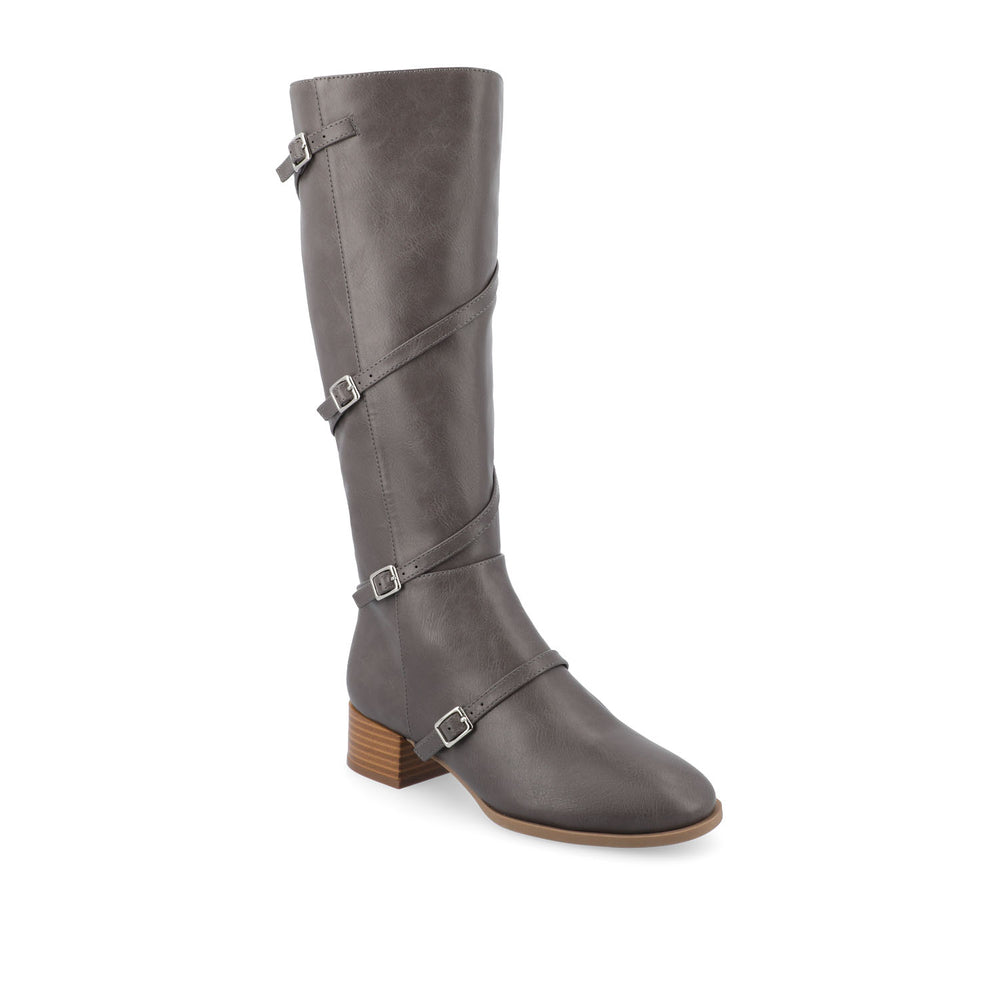 ELETTRA KNEE-HIGH BOOTS IN FAUX LEATHER