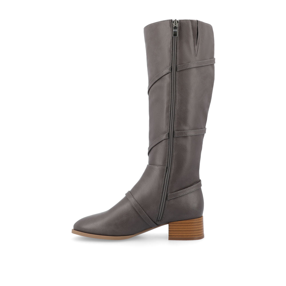 ELETTRA KNEE-HIGH BOOTS IN FAUX LEATHER