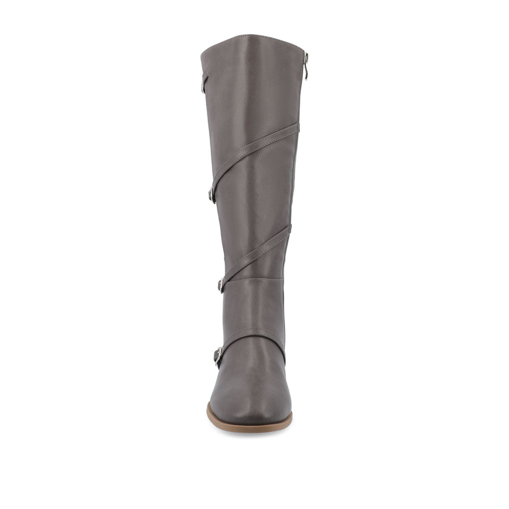 ELETTRA KNEE-HIGH BOOTS IN FAUX LEATHER