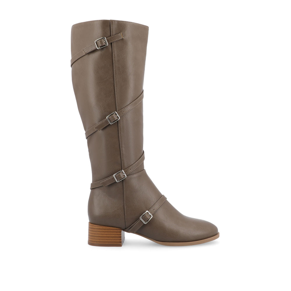 ELETTRA KNEE-HIGH BOOTS IN FAUX LEATHER