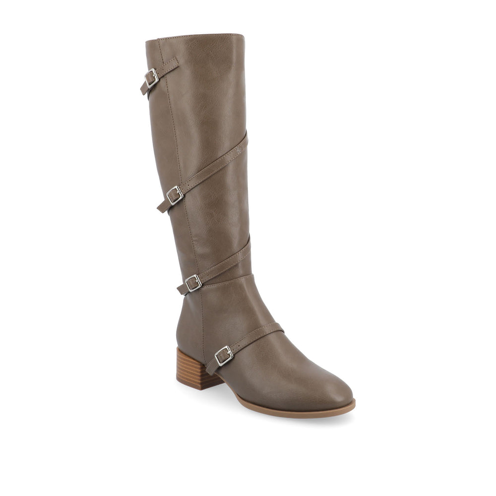 ELETTRA KNEE-HIGH BOOTS IN FAUX LEATHER