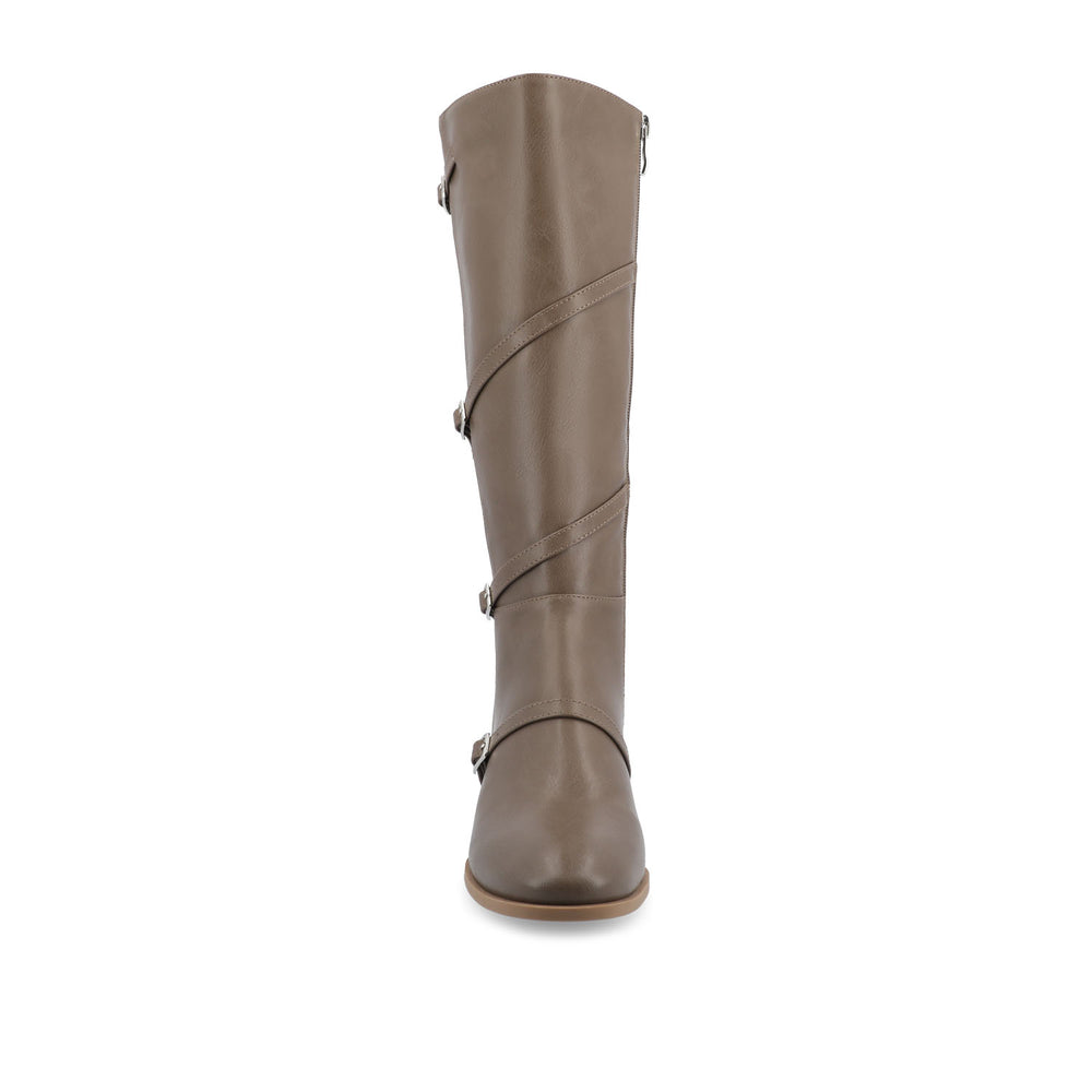 ELETTRA KNEE-HIGH BOOTS IN FAUX LEATHER