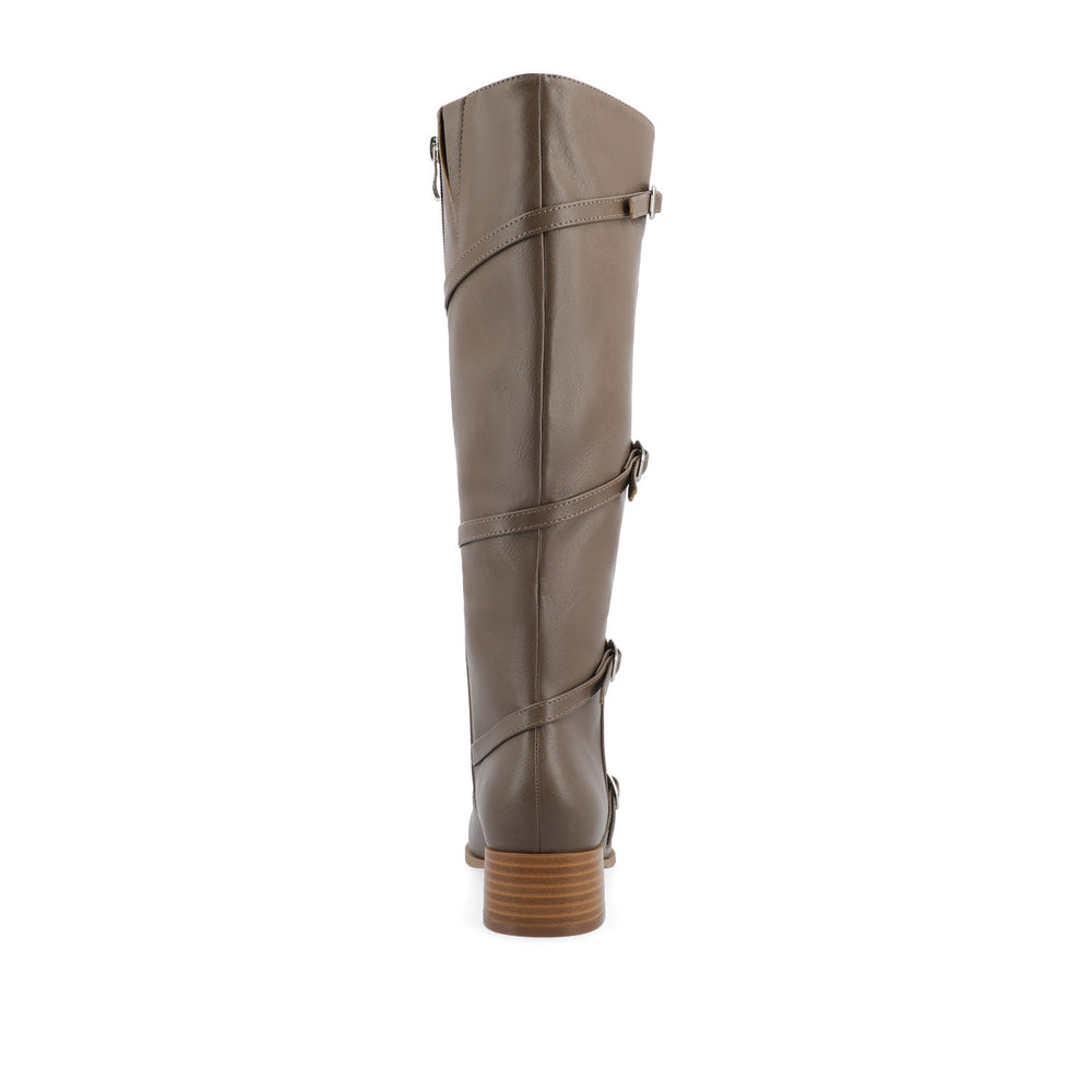 ELETTRA KNEE-HIGH BOOTS IN FAUX LEATHER