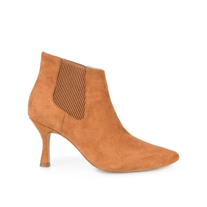 ELITTA CHELSEA BOOTIES IN FAUX SUEDE - Cognac