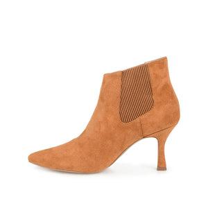 ELITTA CHELSEA BOOTIES IN FAUX SUEDE - Cognac
