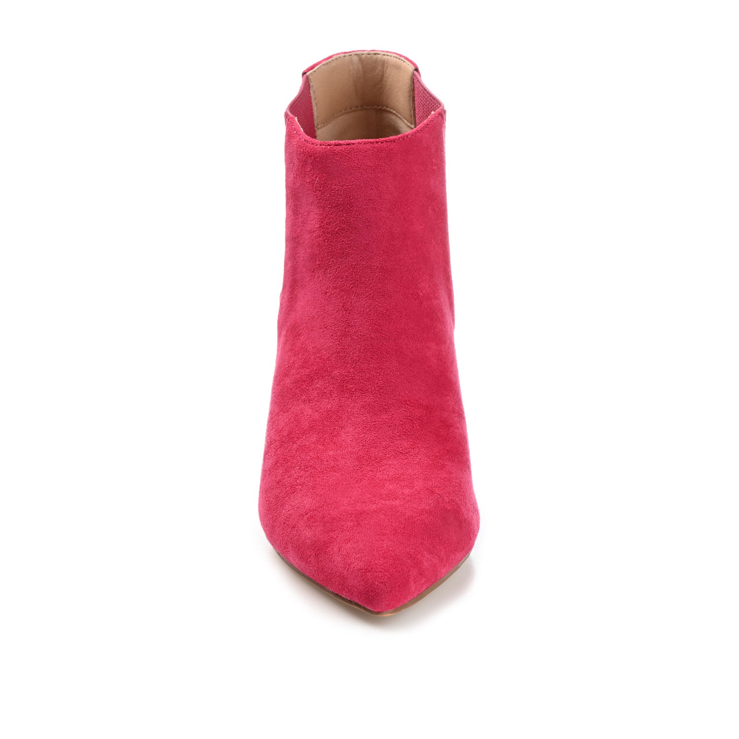 ELITTA CHELSEA BOOTIES IN FAUX SUEDE - Fuchsia