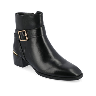 ELLEY SQUARE TOE BOOTIES IN FAUX LEATHER