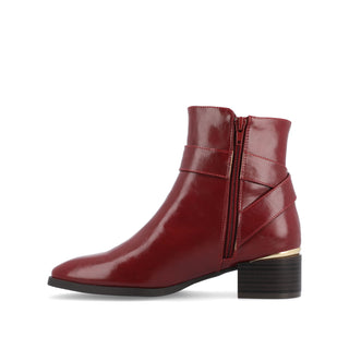 ELLEY SQUARE TOE BOOTIES IN FAUX LEATHER