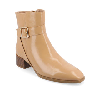 ELLEY SQUARE TOE BOOTIES IN FAUX LEATHER